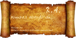 Knechtl Alfréda névjegykártya